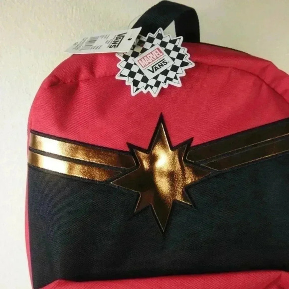 VANS x CAPTAIN MARVEL Realm Backpack (NEW) Checker - Picture 4 of 7